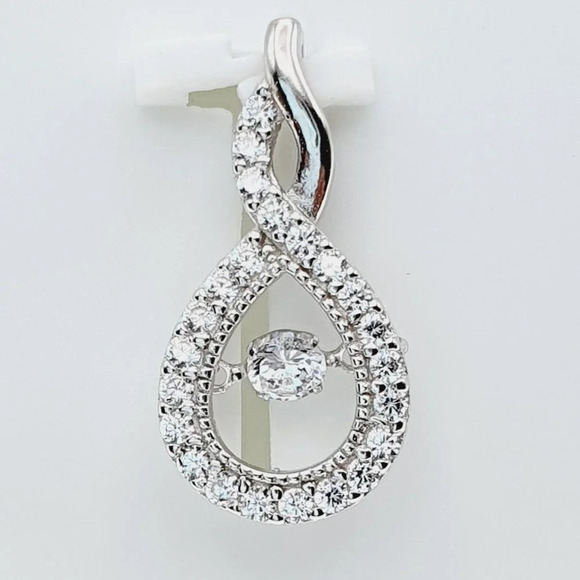 "#925 Sterling Silver Cubic Zircon Pendant for Women/Girls, US925P1131 - Picture 4 of 10